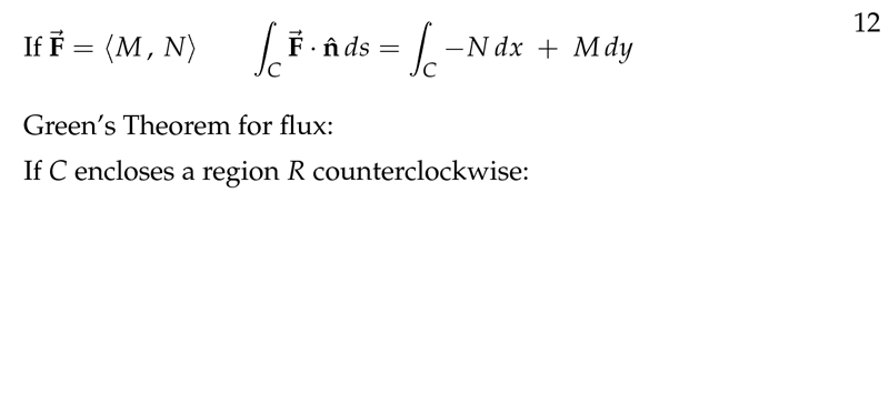 Figure 12: Another way of writing flux components