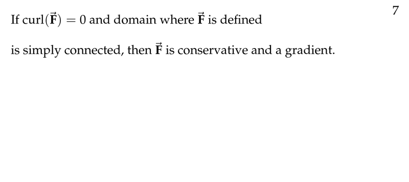 Figure 3: Correct definition of \(\vb{F}\) conservative