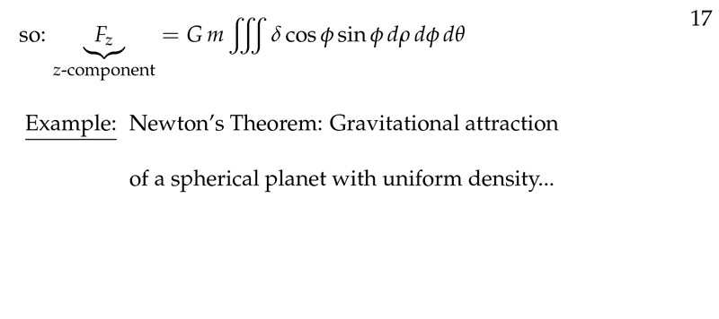 Figure 5: Newton&rsquo;s Theorem