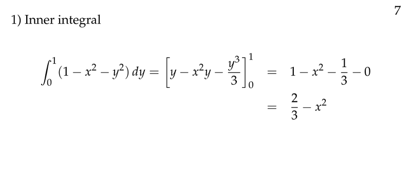 Figure 2: Inner integral