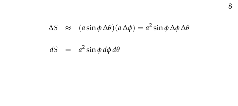 Figure 3: Surface element