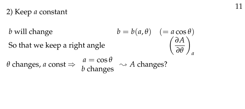 Figure 3: Keeping the right triangle