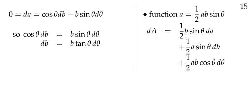 Figure 7: Differentials (2) - a constant