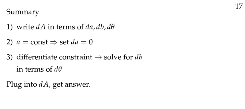 Figure 9: Differentials: Summary