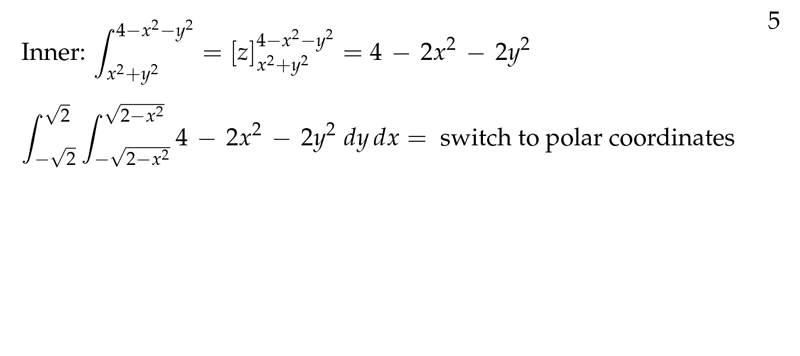 Figure 5: Computing iterated integral