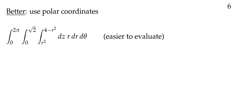 Figure 6: Better use polar coordinates for triple coordinates