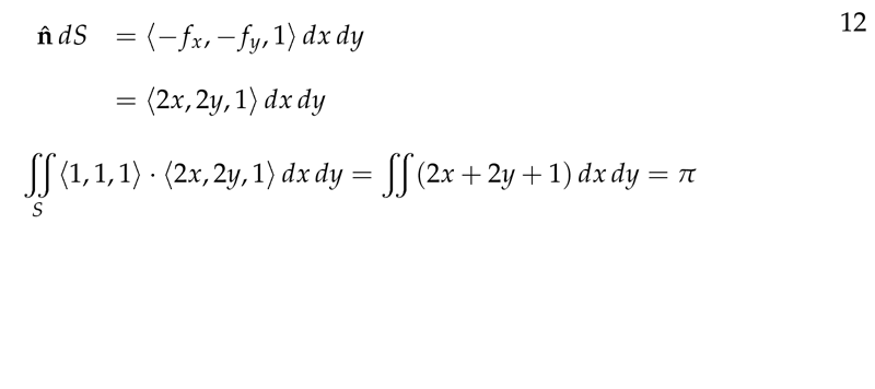 Figure 3: Same result with Stokes&rsquo; Theorem