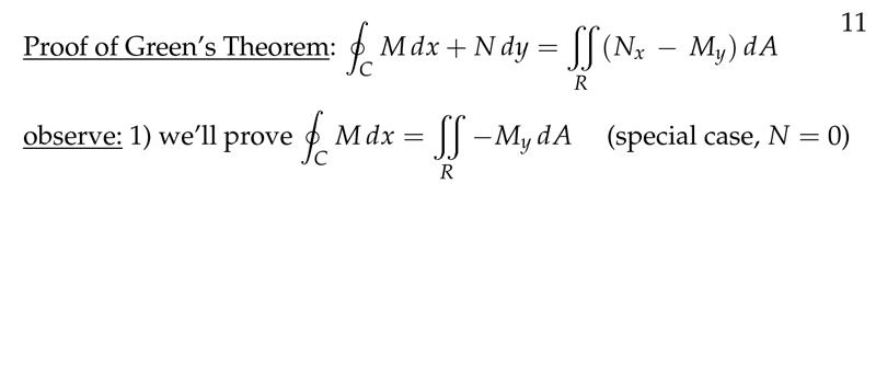 Figure 1: Proof of Green&rsquo;s Theorem