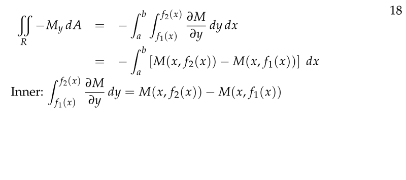 Figure 8: Doble integral of internal region