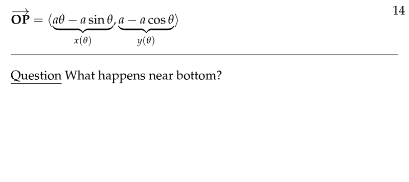 Figure 6: Vector position \(\vec{OP}\)