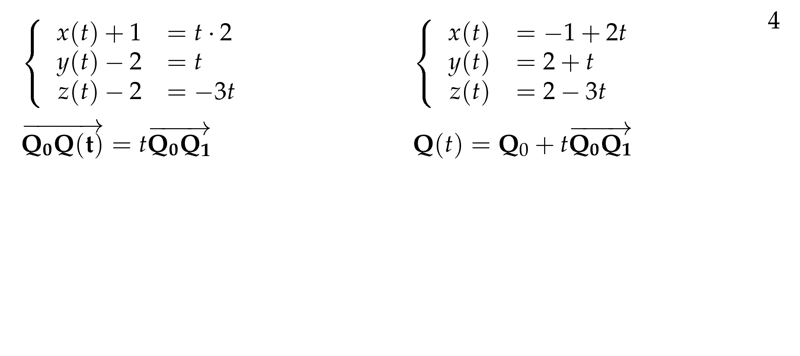 Figure 4: Get the parametric lines through 2 points