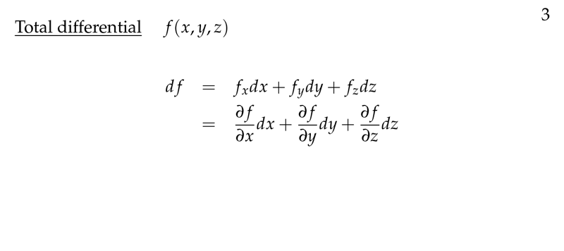 Figure 3: Total differential