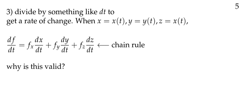 Figure 5: What can do with differentials (2)