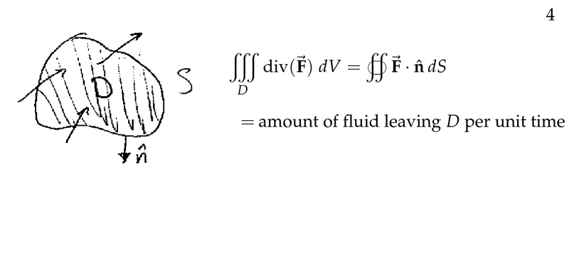 Figure 4: Amount of fluid leaving \(D\) per unit time