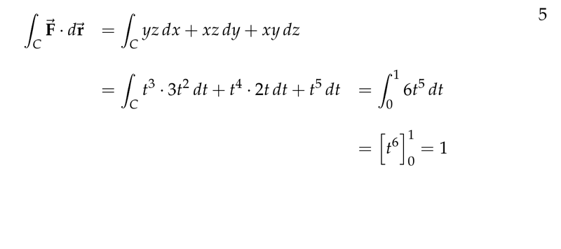 Figure 3: Example of Line Integrals