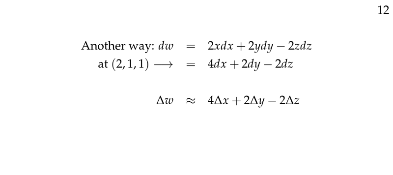 Figure 3: Another way throught linear approximation