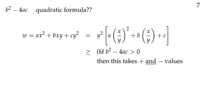 Figure 7: Quadratic formula?