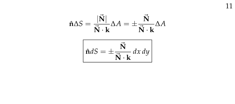 Figure 5: Writing \(\vu{n} \dd{S}\)