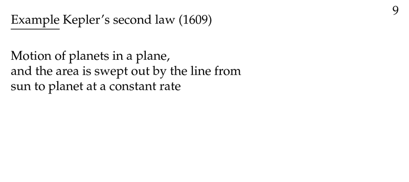 Figure 1: Description of kepler&rsquo;s second law