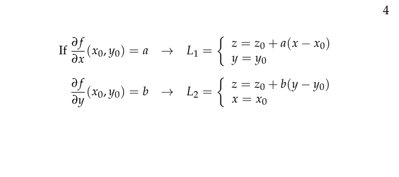 Figure 4: Tangent line to the same point