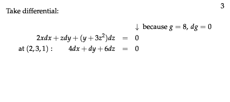 Figure 3: Take differential