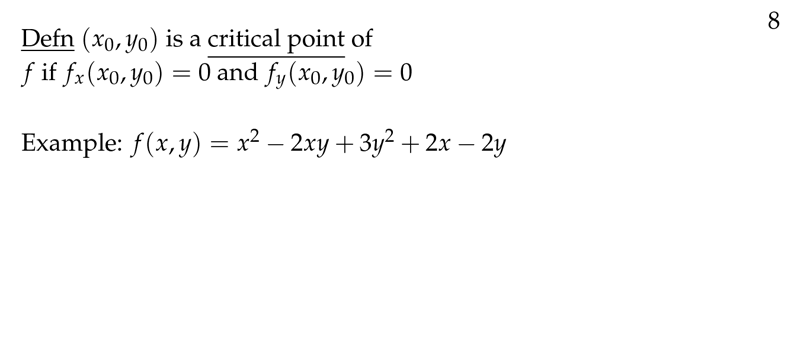 Figure 3: Definition of critical point