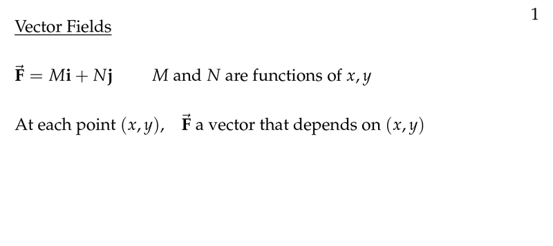 Figure 1: Vector fields meaning