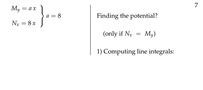 Figure 1: Finding the potential