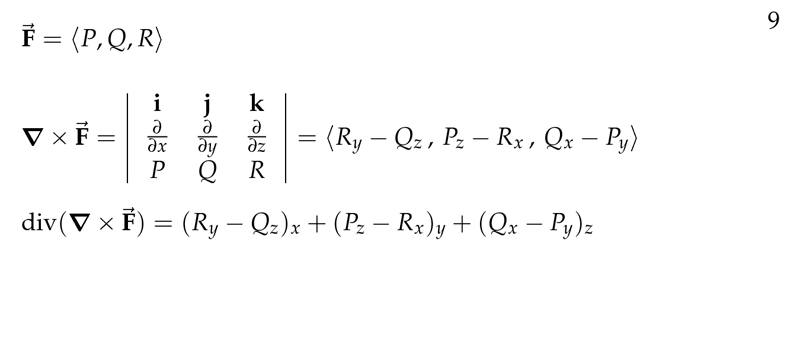 Figure 3: Divergence of curl of vector fiels is 0