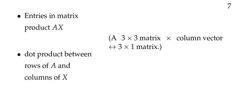 Figure 3: Entries in matrix multiplication