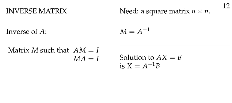 Figure 1: Inverse Matrix