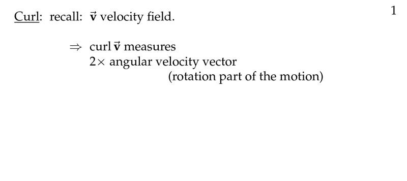 Figure 1: Recall what measures curl of velocity field