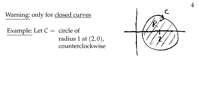 Figure 4: Warning and example