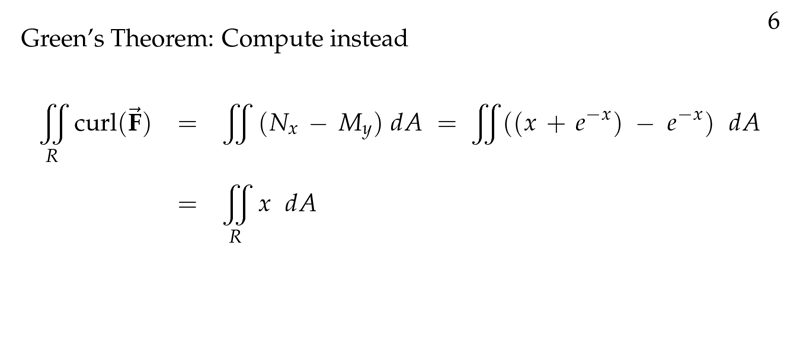 Figure 6: Using Green&rsquo;s Theorem